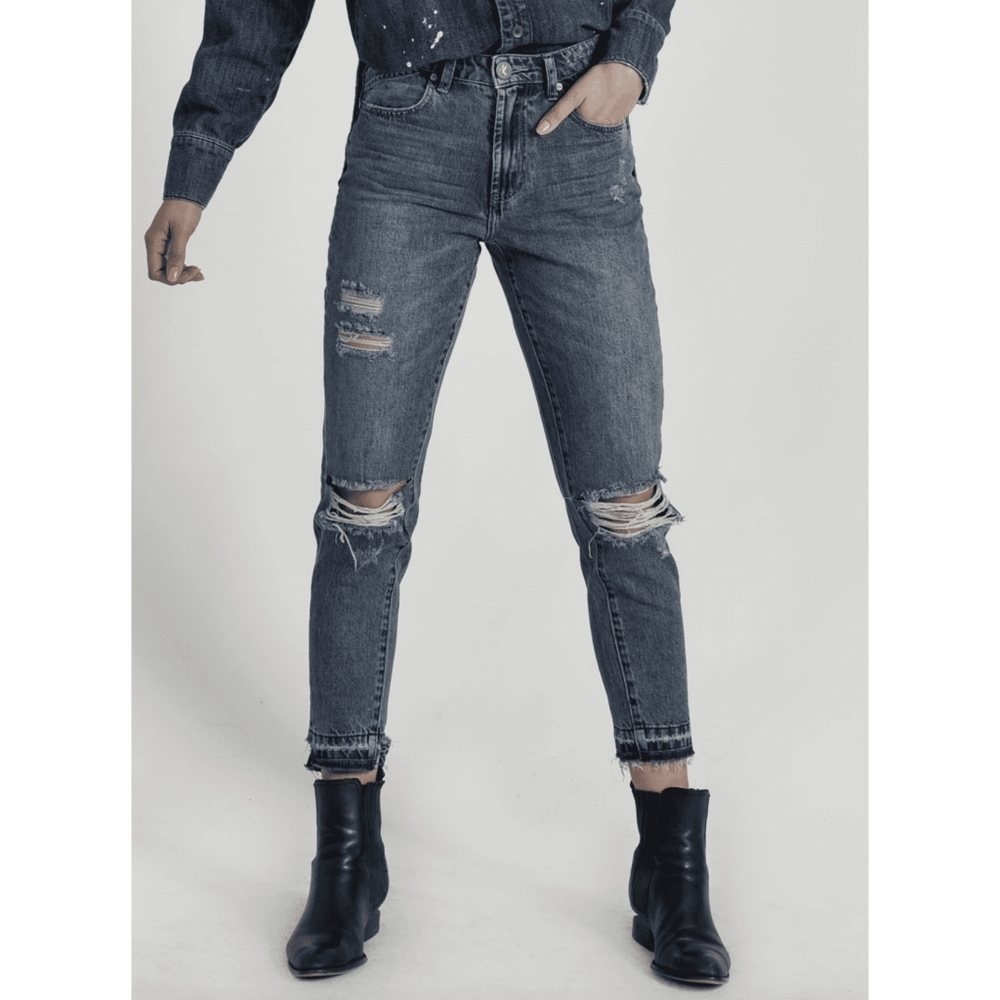 One Teaspoon Legends High Waist Mom Jeans Oxford